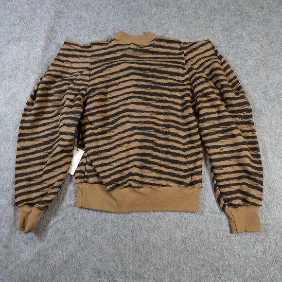 AGOLDE Sweater Womens Extra Small NWT Folded Sleeve Sweatshirt Serpentine Crew - Picture 7 of 11